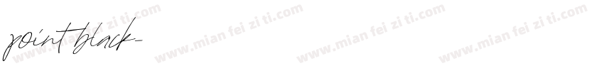 point black字体转换